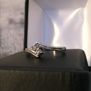 1/4 Carat 2 Stone Forever Us White Gold Ring Sz 6